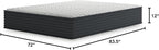 Signature Design by Ashley Hybrid 1200 12" Firm Moisture Wicking Mattress, Charcoal-Infused Gel Memory Foam, Edge Support for Pressure Relief, Temperature Regulating, California King, Fiberglass Free