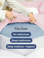 Extra Deep Cal King Sheet Set - 6 Piece Breathable & Cooling Sheets - Hotel Luxury Bed Sheets Set - Easy Fit - Soft, Wrinkle Free & Comfy Sheets Set - Lavender Pink Sheet Set with Extra Deep Pockets