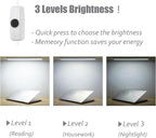 ASOKO Under Cabinet Led Lighting, 12 Inch Light Strip Bar, Cool White 6000K Dimmable Plug in USB Light, Small Thin Led Under Counter Lighting for Kitchen/Room/Shelf/Desk/Display Case