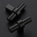 25 Pack Matte Black Cabinet Knobs - Kitchen Cabinet Knobs Black Cabinet Pulls for Kitchen Cabinet Drawer Stainless Steel Dresser Knobs for Cabinet Hardware 2in Length Single Hole T Bar Knbs