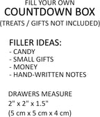 Festive Cardboard Gnome Elf Woodland Holiday Season Fill-Your-Own DIY Advent Calendar/Countdown Box | Scandinavian Nordic Themed Christmas by Nerdy Words