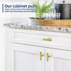 JOY DECOR 15 Pack Cabinet Knobs, Gold Cabinet Handles, 2in Kitchen Cabient Knobs, Single Hole Drawer Knobs for Dresser Drawers