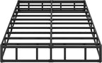 10 Inch Box Spring for Queen Bed High Profile Heavy Duty Metal Queen Box Spring with Fabric Cover, Sturdy Mattress Foundation, Easy Assembly, Noise Free, Black
