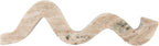 Bloomingville Marble Wave Double Taper Candle Holder, Beige