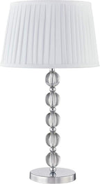 Agata Tall Table Lamp – Sleek Modern Desk Lamp for Bedrooms & Living Rooms, Compact Luxury Lighting (10" x 10" x 32")