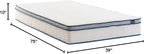 ZINUS 10 Inch Spring Sensation Hybrid Mattress [New Version], Twin, Fiberglass Free, Medium Firmness, Durable Support, Certified Safe Foams & Fabric, Mattress in A Box
