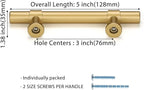 goldenwarm 10 Pack Gold Cabinet Handles 3 Inch Kitchen Cabinet Handles Matte Gold Kitchen Drawer pulls for Dresser Bathroom Modern Hardware,Zinc Alloy Base