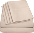 Twin XL Size Bed Sheets - 4 Piece 1500 Supreme Collection Fine Brushed Microfiber Deep Pocket Twin X-Large Sheet Set Bedding - 1 EXTRA PILLOW CASES, GREAT VALUE, Twin XL, Beige