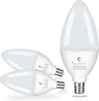 Sailstar Candelabra Light Bulbs 60 Watt Equivalent, 4000K Natural Daylight, 5W E12 Small Base Type B LED Bulbs, 500 Lumens, Chandelier Ceiling Fan Light Bulbs, CRI 85, Non-dimmable, Pack of 3