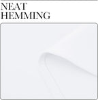 NICETOWN Solid Window Curtain Panels, Grommet, Polyester, Bedroom, White, 42 x 90, Pack of 2