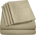 Cal King Size Bed Sheets - 6 Piece 1500 Supreme Collection Fine Brushed Microfiber Deep Pocket California King Sheet Set Bedding - 2 Extra Pillow Cases, Great Value, California King, Sage