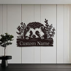 Custom Hedgehog Metal Sign, Personalized Hedgehog Metal Wall Art,Hedgehog Lovers Gift Metal Kid Room Decor,Personalized Hedgehog Lover Name Sign,Kid Nursery Decoration (Hedgehog A)