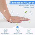 BestMassage | 8 Inch Twin XL Mattress | Gel Memory Foam | Medium Firm Feel | White | Bed in a Box, CertiPUR-US Certified | Pressure Relief, Cooling Ventilated Foam | Breathable Knit Cover