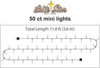 Brite Star 50 Lt String to String Lights, Multi, Green Wire