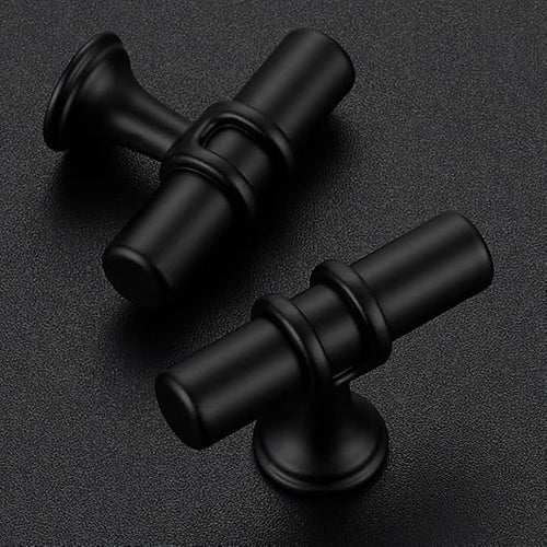 25 Pack Matte Black Cabinet Knobs - Kitchen Cabinet Knobs Cabinet Pulls for Kitchen Cabinet Drawer Stainless Steel Dresser Knobs for Cabinet Hardware 2in Length Single Hole