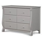 Delta Children Universal 6 Drawer Dresser with Interlocking Drawers - Greenguard Gold Certified, Grey
