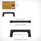 Amerdeco 10 Pack Matte Black Cabinet Pulls 3 Inch(76MM) Hole Centers Kitchen Cabinet Handles Hardware Kitchen Handles for Cabinets Cupboard Handles Drawer Pulls ZH0041