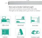 ASOKO Under Cabinet Led Lighting, 12 Inch Light Strip Bar, Cool White 6000K Dimmable Plug in USB Light, Small Thin Led Under Counter Lighting for Kitchen/Room/Shelf/Desk/Display Case