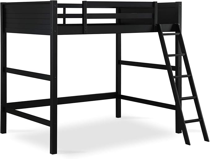 DHP Denver Full Size Loft, Black bed