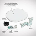 Westinghouse 0110000 Saf-T-Brace for Ceiling Fans, 3 Teeth, Twist and Lock,Silver(Pack of 1)