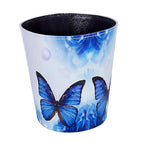 10L/2.64 Gallon PU Leather Trash Can Decorative Waterproof Wastebasket Paper Basket Garbage Bin for Home Office Bathroom