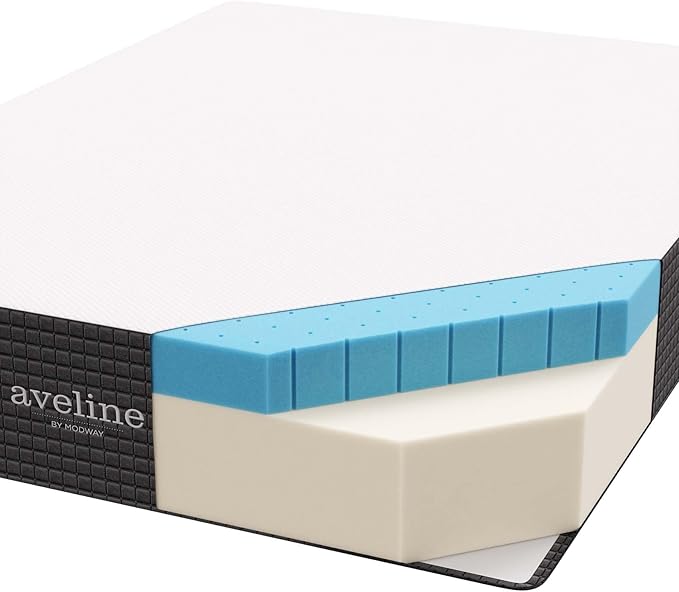Modway Aveline 12” Cooling Gel-Infused Ventilated Memory Foam California King Mattress