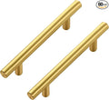 JOY DECOR 60 Pack Cabinet Handles, Gold Cabinet Pulls, 3-3/4 in Hole Center Kitchen Cabinet Handles, Stainless Steel T Bar Handles for Dresser Drawers