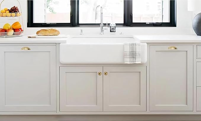 khtumeware 2 Pack 3" Drawer Pulls Champagne Bronze Cabinet Cup Pulls Kitchen Hardware Cabinet Handles Drawer Handles Knobs 3 inch Hole Center