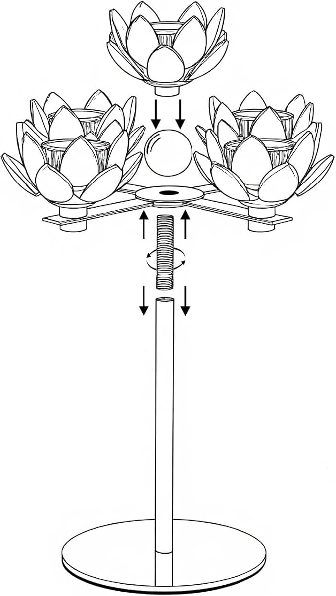 Crystal Candle Holders Lotus Candelabras Silver Arch Candlestick, Centerpiece Table, Home Hecor for Wedding, Dinning Room, Coffee Table, Kitchen, Living Room, Entryway (5 Arms, Taper Candle)