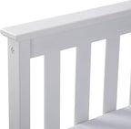 Plank+Beam Solid Wood Queen Bed Frame, Platform Bed with Headboard, White
