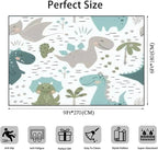 Dinosaur Baby boy Seamless Sweet Dino Palm Cactus Scandinavian Cute Area Rug Outdoor Patio Rug Play Mat Modern Floor Carpet Non-Slip Home Decor Living Room Kids Bedroom Nursery, 6x9 ft
