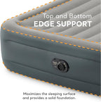 Intex Dura-Beam Series Essential Rest Airbed with Internal Electric Pump, Bed Height 18", Queen (2020 Model)