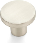 Ravinte 10 Pack Cabinet Knobs Brushed Nickel Kitchen Cabinet Knobs Round Dresser Drawer Pulls Closet Door Pulls 1-1/5 Inch