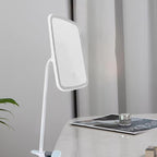 Clip on Mirror, Multi-Functional Portable Square Makeup Vanity Mirror with Lights Rechargeable for Makeup and Skincare