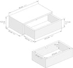 Mobili Fiver, Riccardo Floating nightstand, Oak, Made in Italy