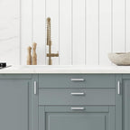 Ravinte 25 Pack Brushed Nickel Kitchen Cabinet Handles 3-1/2 Inch Cabinet Pulls Square Kitchen Hardware for Cabinet Drawer Pulls Drawer Handles Come with Screwdriver