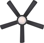 Westinghouse 7224200 Comet Indoor Ceiling Fan with Light, Matte Black