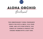 Capri Blue Aloha Orchid Reed Diffuser Set - Includes Reed Diffuser Sticks, Fragrance Oil, and Glass Bottle - Luxury Scented Room Fresheners - Cobalt Blue (8 fl oz)