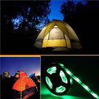 2m Battery Powered Led Strip Lights, LED Strip with 24 Keys Remote Control for Party and DIY Decoration, 2 Pack