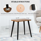 FORAOFUR End Table Set of 2, Modern Wooden Side Table for Living Room, Bedroom, Boho for Small Spaces, Easy Assembly