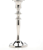 Hosley's 8" High Silver Finish Taper Candle Holder. Ideal Gift and Use for Weddings, Party, Spa or Aromatherapy