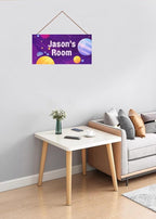 Personalized Sign Galaxy Decor For Boys Room, Stars Themed Bedroom Decor, Outer Space Room Decor, Universe Decorations For Kids Room Nursery Little Man Cave