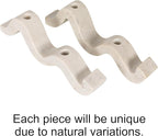 Bloomingville Marble Wave Double Taper Candle Holder, White
