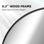 Black Arch Bathroom Wall Mirror,20 x 30 Inch Arched Vanity Modern Tempered Glass Mirror for Bedroom,Living Room,Entryway