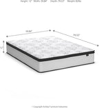 Ashley Chime Queen Mattress Hybrid 12 Inch Firm Memory Foam for Pressure Relief, Mattress In a Box with Cooling Gel, Fiberglass Free