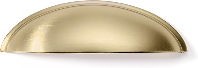 khtumeware 10 Pack 3-3/4" Drawer Pulls Champagne Bronze Cabinet Cup Pulls Kitchen Hardware Cabinet Handles Drawer Handles Knobs 3-3/4 inch Hole Center