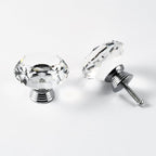 12pcs Diamond Shape Crystal Glass 30mm Drawer Knob Pull Handle Usd for Cabinet, Drawer
