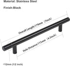 homdiy 20Pack 4.5in Cabinet Handles Black Kitchen Cabinet Pulls Drawer Pulls for Dresser Drawers