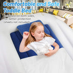 Toddler Travel Bed, Portable Inflatable Toddler Bed | Kids Air Mattress | Kids Travel Bed Blow Up Mattress with Sides, Idea for Road Trip Camping Sleepovers