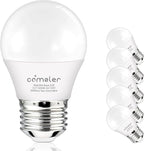 comzler 6W A15 LED Bulb Daylight 60 Watt Equivalent, E26 Medium Screw Base Small Light Bulb Cool White 5000K, Home Lighting Decorative Ceiling Fan Light Bulbs Non-Dimmable(Pack of 6) …